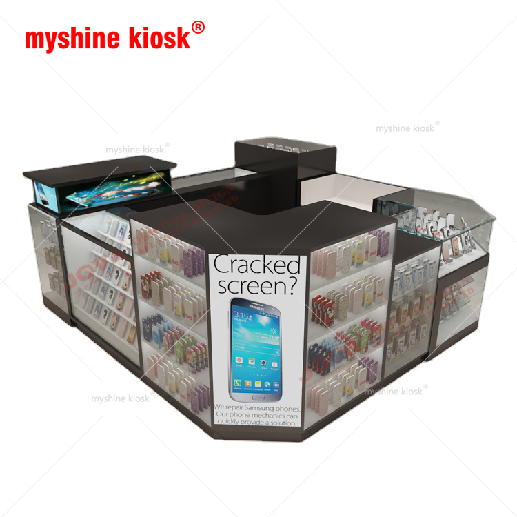 Shopping Mall fashion mobile/ cell phone accessories repair kiosk 3d design