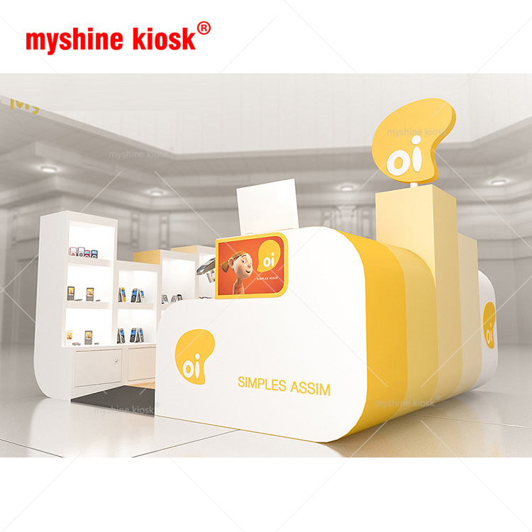 Mall Mobile Cell Phone Accessories Display Kiosk